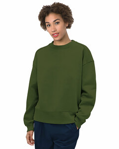 Bayside 7702BA Ladies' Crewneck Fleece