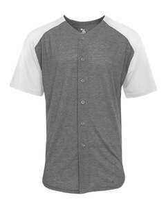 Badger Sport 4950 Tri Blend Full Button Tee