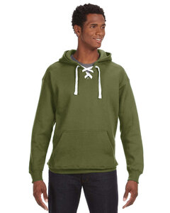 J America JA8830 Adult Sport Lace Hooded Sweatshirt