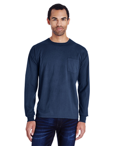 ComfortWash by Hanes GDH250 Unisex Garment-Dyed Long-Sleeve T-Shirt with Pocket