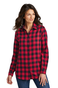 Port Authority LW668 Ladies Plaid Flannel Tunic