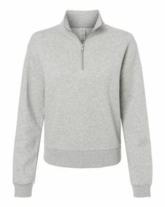Alternative 8808PF Women's Eco-Cozy Fleece Mock Neck Quarter-Zip Sweatshirt