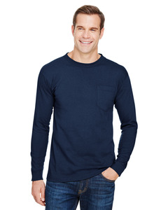 Men's Bayside Navy Pocket Apparel | ShirtSpace