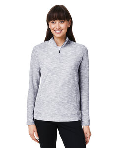 North End NE415W Ladies' Eclipse Jacquard Quarter-Zip