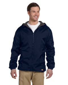 Dickies 33237 Men's Fleece-Lined Hooded Nylon Jacket