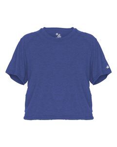 Badger Sport 4963 Tri Blend Women's Crop Tee