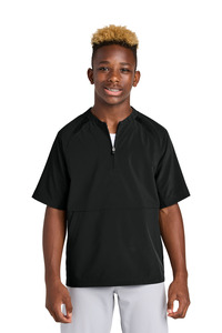 Sport-Tek YJST489 Youth Repeat 1/2-Zip Short Sleeve Jacket