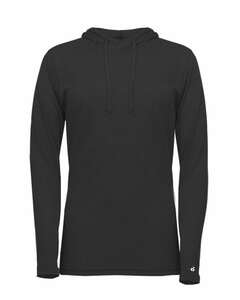 Badger Sport 4965 Tri Blend Surplice Women's Hood Tee