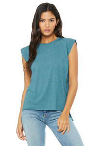 Bella + Canvas 8804 Women's Flowy Rolled Cuff Musc thumbnail