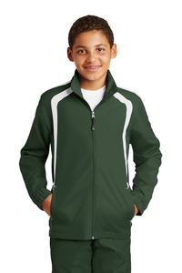 Sport-Tek YST60 Youth Colorblock Raglan Jacket