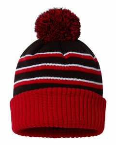 Richardson 134 Stripe Pom Cuffed Beanie