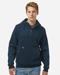Dri Duck 7349 Men's Mission Quarter-Zip Hooded Pullover