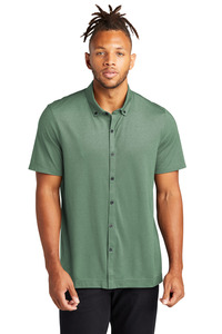 Mercer+Mettle MM1006 Stretch Pique Full-Button Polo