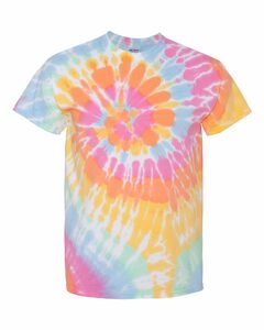 Dyenomite 200MS Multi-Color Spiral Tie-Dyed T-Shirt