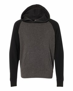 Independent Trading Co. PRM15YSB Youth Special Blend Raglan Hooded Sweatshirt