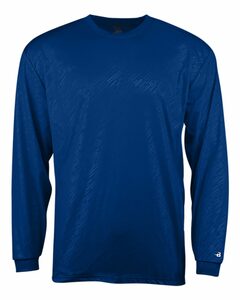 Badger Sport BG2145 Line Embossed L/S Youth Tee