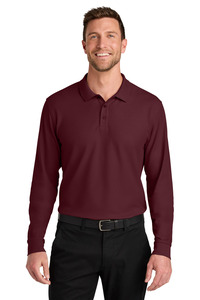 Port Authority K200LS Wearever Signature Pique Long Sleeve Polo