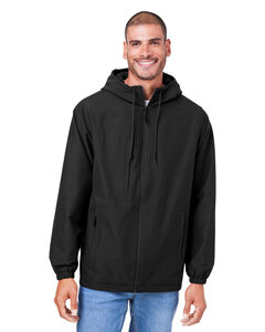 Harriton M73 Unisex Flex Twill Hooded Jacket