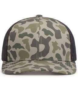 Pacific Headwear P686 DUCK CAMO TRUCKER SNAPBACK CAP