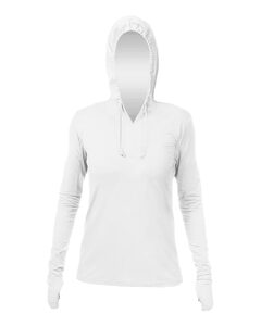 Anetik WSBRZH0 Women's Breeze Tech Hooded Long Sleeve T-Shirt