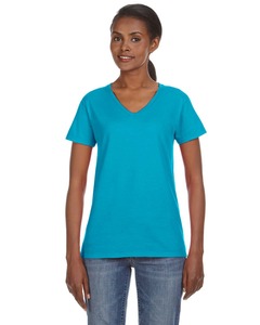 Anvil 88VL Ladies 100% Combed Ring Spun Cotton V-Neck T-Shirt