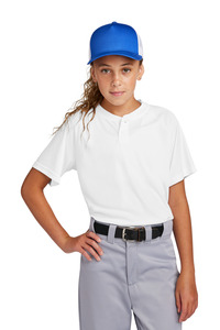 Sport-Tek YST359 Youth PosiCharge ® Competitor ™ 2-Button Henley