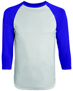 Augusta Sportswear 1505 Adult Wicking Polyester 3/4 Raglan Sleeve T-Shirt