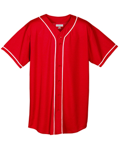 Augusta Sportswear 593 Wicking Mesh Braided Trim  Baseball Jersey