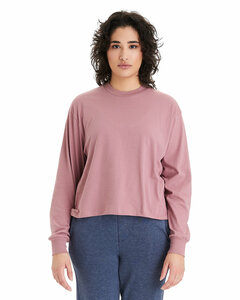 Alternative A1176 Ladies' Main Stage Long-Sleeve Cropped T-Shirt