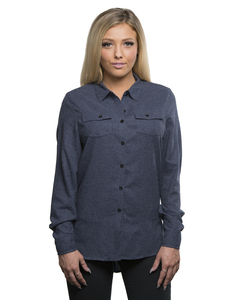 Burnside B5200 Ladies' Solid Flannel Shirt