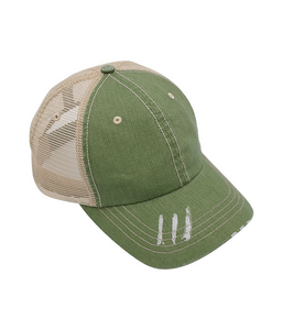 Mega Cap MC6990 Herringbone Trucker Cap