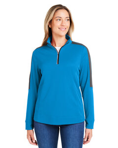 CORE365 CE404W Ladies' Market Snag Protect Mesh ColorblockQuarter-Zip