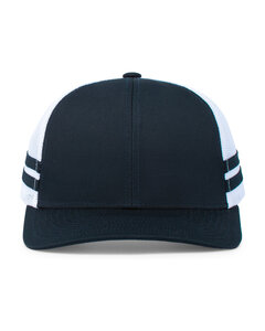 Pacific Headwear P115 Low-Profile Stripe Trucker Cap