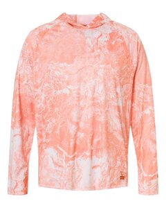 HUK H12L0047 Men's Pursuit Mossy Oak Printed Hooded Long Sleeve T-Shirt