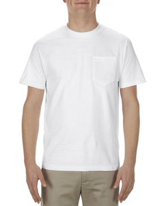Alstyle AL1305 Adult 6.0 oz., 100% Cotton Pocket T-Shirt