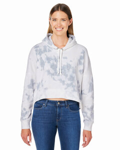 J America 8853JA Ladies' Triblend Cropped Hooded Sweatshirt