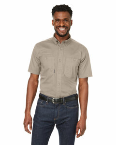 Dri Duck 4451DD Men's Craftsman Ripstop Short-Sleeve Woven Shirt