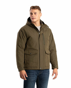 Berne HJ67 Men's Highland Quilt-Lined Micro-Duck Hooded Jacket