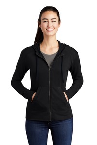 Sport-Tek LST293 Ladies PosiCharge ® Tri-Blend Wicking Fleece Full-Zip Hooded Jacket