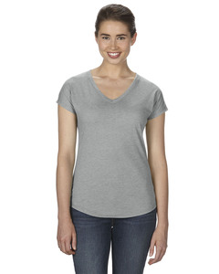 Anvil 6750VL Ladies Tri-Blend V-Neck Tee