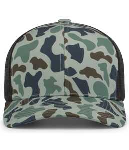 Pacific Headwear P686 DUCK CAMO TRUCKER SNAPBACK CAP