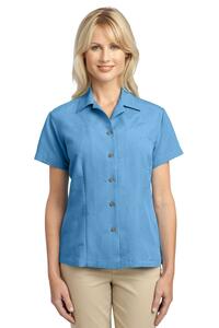 Port Authority L536 Ladies Patterned Easy Care Camp Shirt