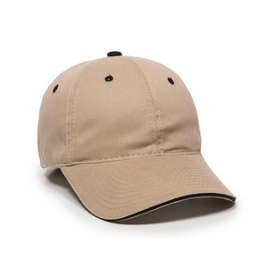 Outdoor Cap GL-645 Unstructured Brushed Twill Sandwich Cap