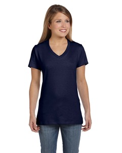 Hanes S04V Ladies Nano-T ® Cotton V-Neck T-Shirt