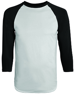 Augusta Sportswear 1505 Adult Wicking Polyester 3/4 Raglan Sleeve T-Shirt