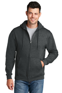 Port & Company PC78ZH Core Fleece Full-Zip Hooded Sweatshirt