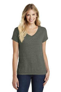 District DM1190L Women's Perfect Blend ® CVC V-Neck Tee