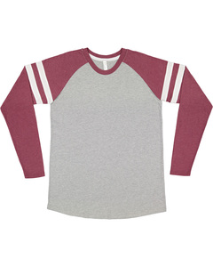 LAT 6934 Men's Gameday Mash-Up Long Sleeve Fine Jersey T-Shirt