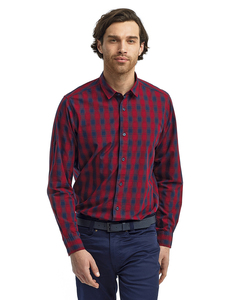 Artisan Collection by Reprime RP250 Men's Mulligan Check Long-Sleeve Cotton Shirt