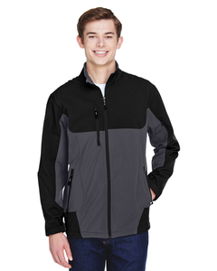 North End 88156 Men's Compass Colorblock Three-Layer Fleece Bonded Soft Shell Jacket